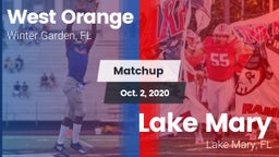 Matchup: West Orange High vs. Lake Mary  2020