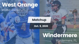 Matchup: West Orange High vs. Windermere  2020
