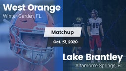 Matchup: West Orange High vs. Lake Brantley  2020