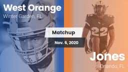 Matchup: West Orange High vs. Jones  2020