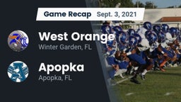 Recap: West Orange  vs. Apopka  2021