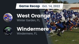 Recap: West Orange  vs. Windermere  2022