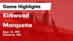 Kirkwood  vs Marquette  Game Highlights - Sept. 22, 2021