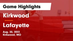 Kirkwood  vs Lafayette  Game Highlights - Aug. 30, 2022