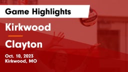 Kirkwood  vs Clayton  Game Highlights - Oct. 10, 2023