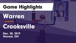 Warren  vs Crooksville  Game Highlights - Dec. 28, 2019