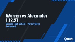 Highlight of Warren vs Alexander 1.12.21