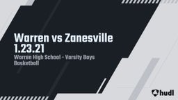 Highlight of Warren vs Zanesville 1.23.21 
