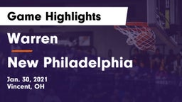 Warren  vs New Philadelphia  Game Highlights - Jan. 30, 2021