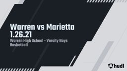 Warren basketball highlights Warren vs Marietta 1.26.21