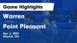 Warren  vs Point Pleasant  Game Highlights - Jan. 6, 2023