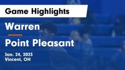 Warren  vs Point Pleasant  Game Highlights - Jan. 24, 2023