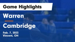 Warren  vs Cambridge  Game Highlights - Feb. 7, 2023