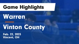 Warren  vs Vinton County  Game Highlights - Feb. 22, 2023