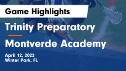 Trinity Preparatory  vs Montverde Academy Game Highlights - April 12, 2022