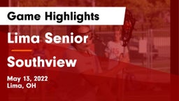 Lima Senior  vs Southview  Game Highlights - May 13, 2022