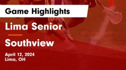 Lima Senior  vs Southview  Game Highlights - April 12, 2024