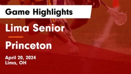 Lima Senior  vs Princeton  Game Highlights - April 20, 2024