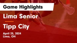 Lima Senior  vs Tipp City Game Highlights - April 25, 2024