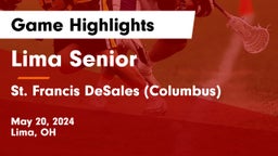 Lima Senior  vs St. Francis DeSales  (Columbus) Game Highlights - May 20, 2024
