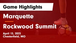Marquette  vs Rockwood Summit  Game Highlights - April 13, 2023