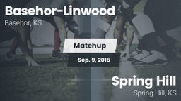 Matchup: Basehor-Linwood vs. Spring Hill  2016