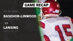 Recap: Basehor-Linwood  vs. Lansing  2016