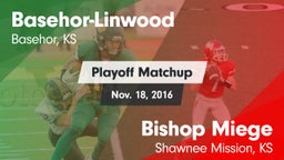 Matchup: Basehor-Linwood vs. Bishop Miege  2016