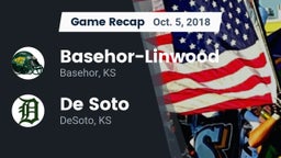 Recap: Basehor-Linwood  vs. De Soto  2018