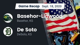 Recap: Basehor-Linwood  vs. De Soto  2020