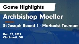 Archbishop Moeller  vs St Joseph Round 1 - Marianist Tournament Game Highlights - Dec. 27, 2021