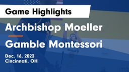 Archbishop Moeller  vs Gamble Montessori  Game Highlights - Dec. 16, 2023