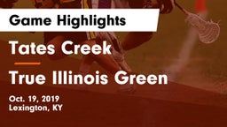 Tates Creek  vs True Illinois Green Game Highlights - Oct. 19, 2019