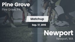 Matchup: Pine Grove High vs. Newport  2016