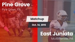 Matchup: Pine Grove High vs. East Juniata  2016