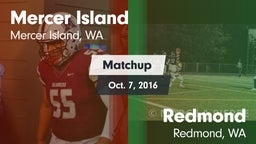 Matchup: Mercer Island HS vs. Redmond  2016