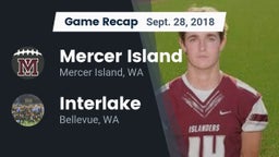 Recap: Mercer Island  vs. Interlake  2018