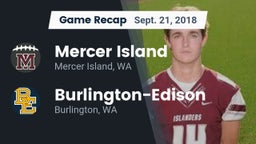 Recap: Mercer Island  vs. Burlington-Edison  2018
