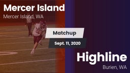 Matchup: Mercer Island HS vs. Highline  2020