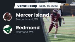 Recap: Mercer Island  vs. Redmond  2022