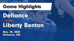 Defiance  vs Liberty Benton  Game Highlights - Nov. 28, 2020