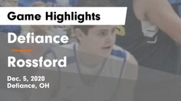 Defiance  vs Rossford  Game Highlights - Dec. 5, 2020