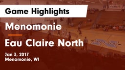 Menomonie  vs Eau Claire North  Game Highlights - Jan 3, 2017