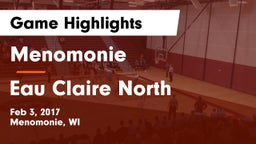 Menomonie  vs Eau Claire North  Game Highlights - Feb 3, 2017
