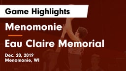 Menomonie  vs Eau Claire Memorial  Game Highlights - Dec. 20, 2019