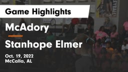 McAdory  vs Stanhope Elmer Game Highlights - Oct. 19, 2022