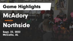 McAdory  vs Northside  Game Highlights - Sept. 22, 2022