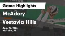 McAdory  vs Vestavia Hills  Game Highlights - Aug. 25, 2023