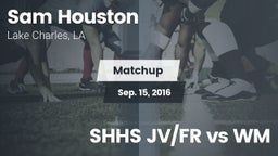 Matchup: Sam Houston High vs. SHHS JV/FR vs WM 2016