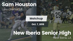 Matchup: Sam Houston High vs. New Iberia Senior High 2016